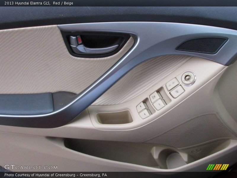 Red / Beige 2013 Hyundai Elantra GLS