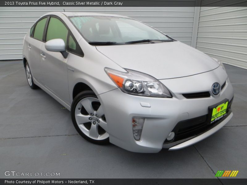 Classic Silver Metallic / Dark Gray 2013 Toyota Prius Five Hybrid