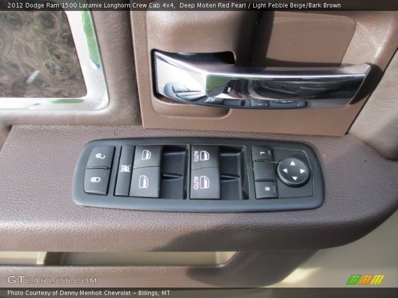 Deep Molten Red Pearl / Light Pebble Beige/Bark Brown 2012 Dodge Ram 1500 Laramie Longhorn Crew Cab 4x4