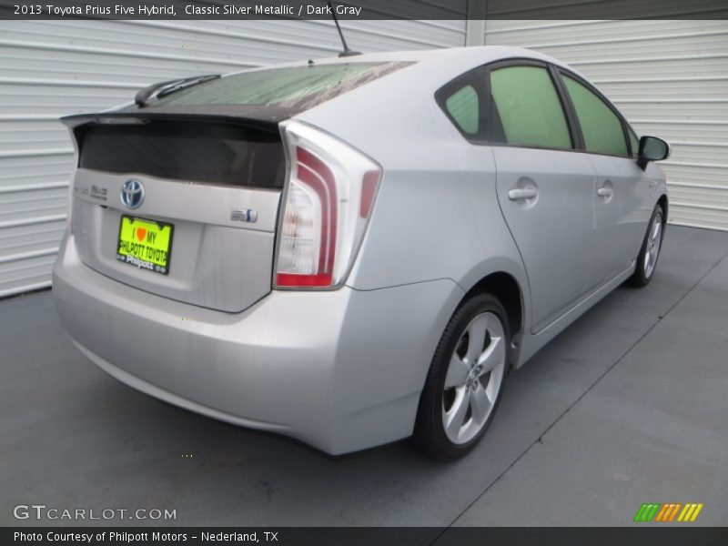 Classic Silver Metallic / Dark Gray 2013 Toyota Prius Five Hybrid