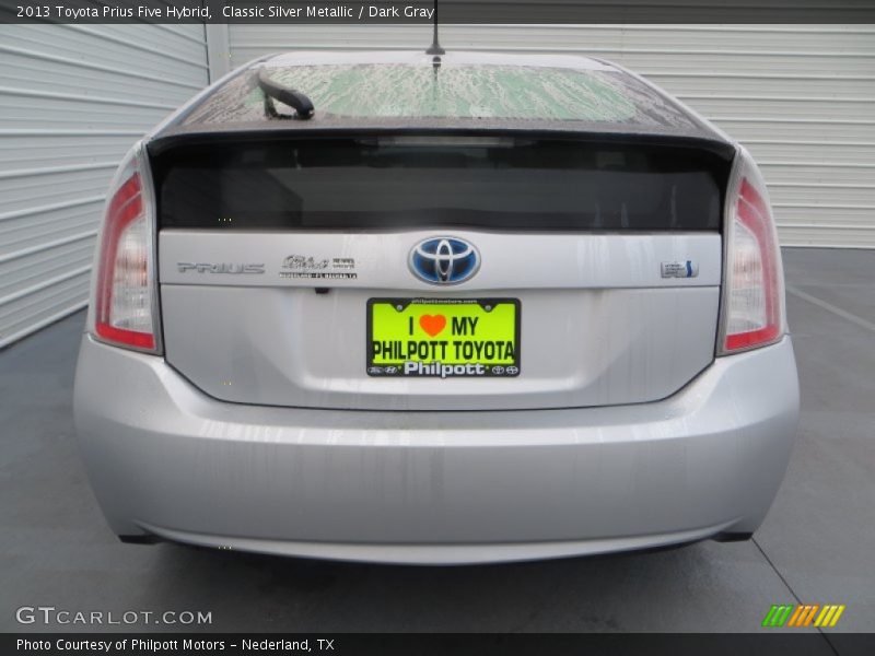 Classic Silver Metallic / Dark Gray 2013 Toyota Prius Five Hybrid