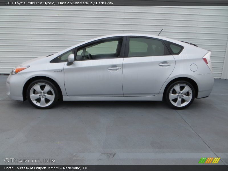 Classic Silver Metallic / Dark Gray 2013 Toyota Prius Five Hybrid