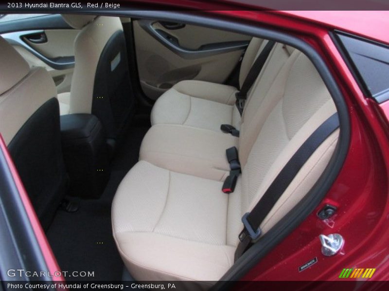 Red / Beige 2013 Hyundai Elantra GLS