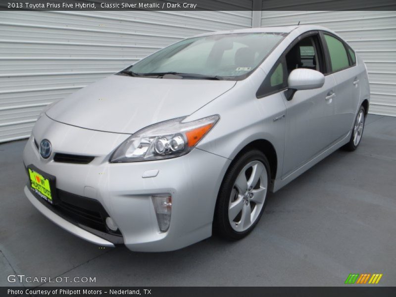 Classic Silver Metallic / Dark Gray 2013 Toyota Prius Five Hybrid