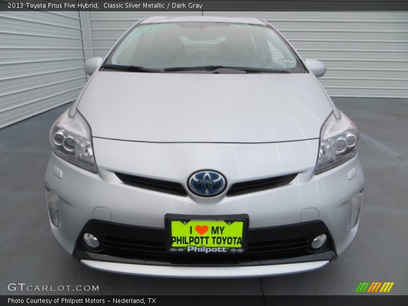 Classic Silver Metallic / Dark Gray 2013 Toyota Prius Five Hybrid