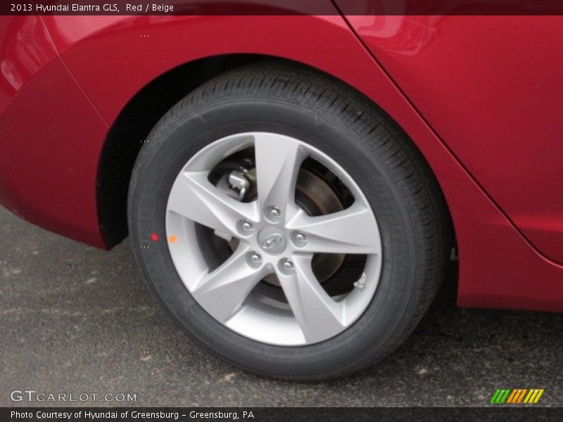 Red / Beige 2013 Hyundai Elantra GLS