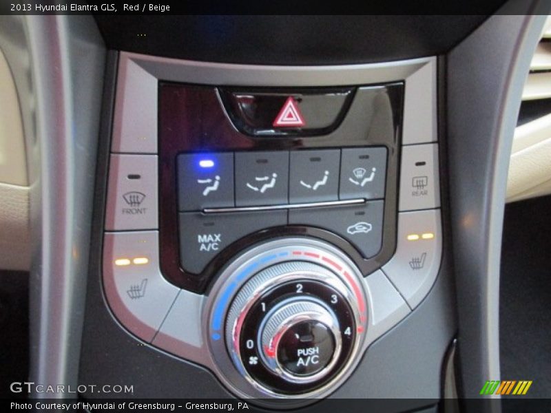 Red / Beige 2013 Hyundai Elantra GLS