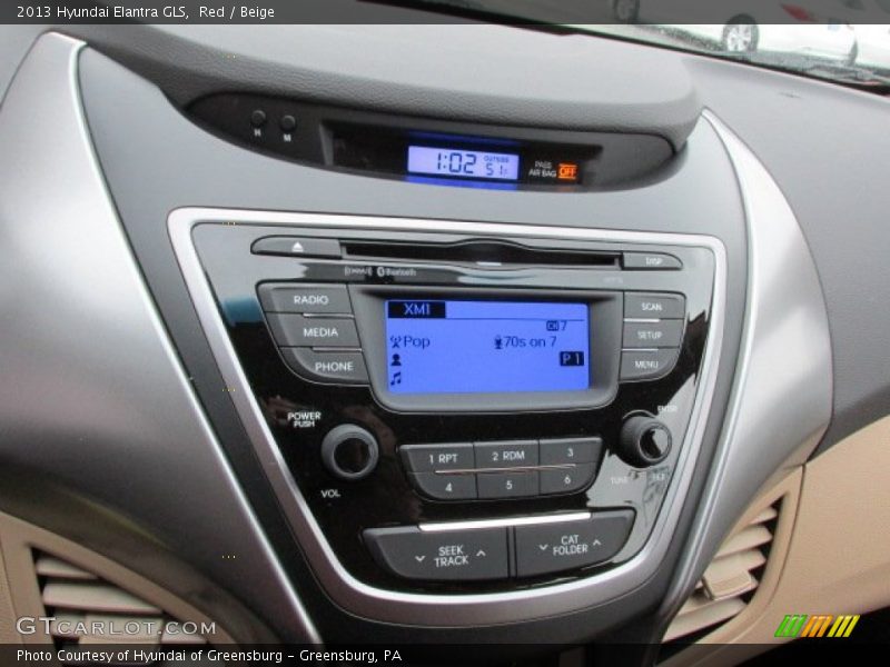 Red / Beige 2013 Hyundai Elantra GLS