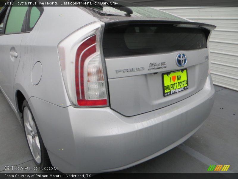 Classic Silver Metallic / Dark Gray 2013 Toyota Prius Five Hybrid