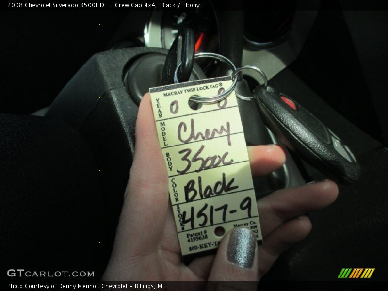 Black / Ebony 2008 Chevrolet Silverado 3500HD LT Crew Cab 4x4