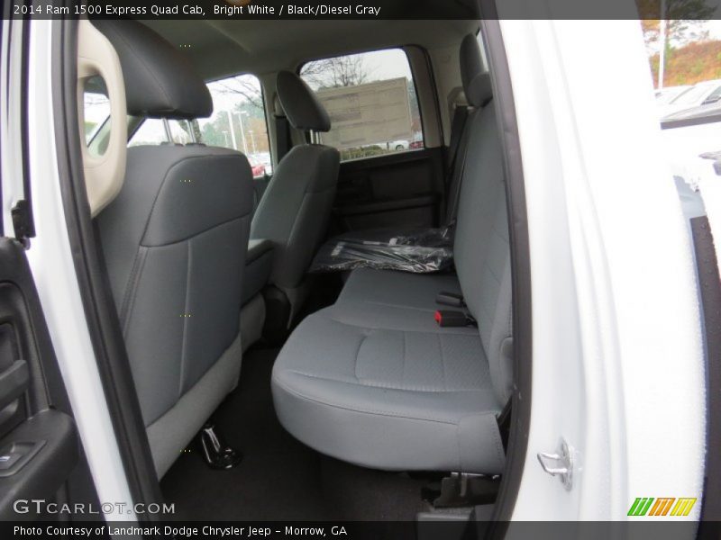 Bright White / Black/Diesel Gray 2014 Ram 1500 Express Quad Cab