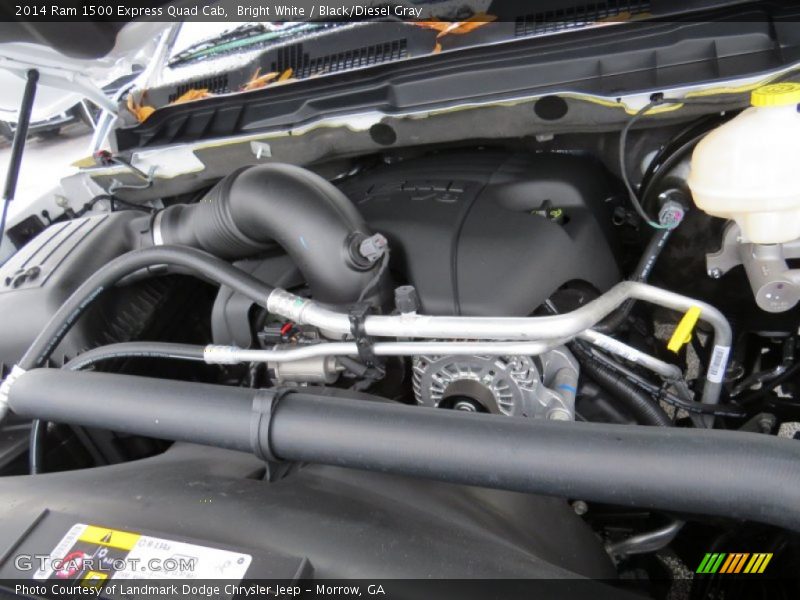 Bright White / Black/Diesel Gray 2014 Ram 1500 Express Quad Cab
