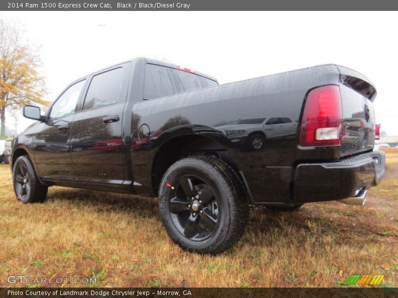 Black / Black/Diesel Gray 2014 Ram 1500 Express Crew Cab