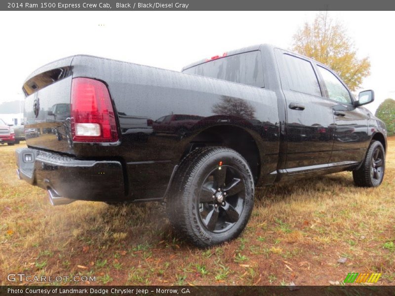 Black / Black/Diesel Gray 2014 Ram 1500 Express Crew Cab