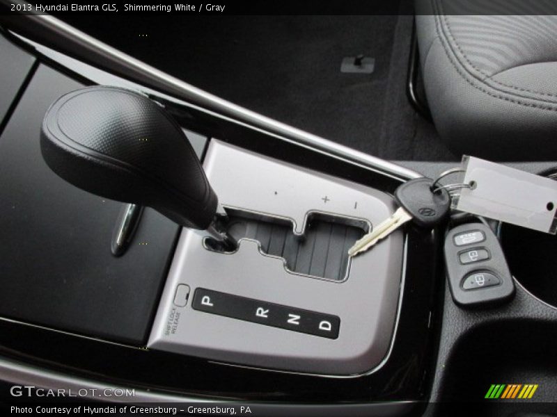 Shimmering White / Gray 2013 Hyundai Elantra GLS