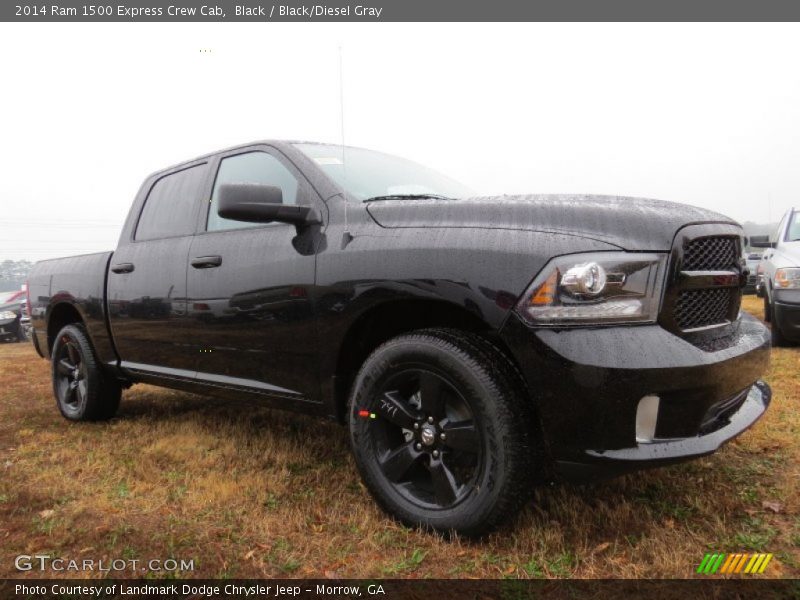 Black / Black/Diesel Gray 2014 Ram 1500 Express Crew Cab