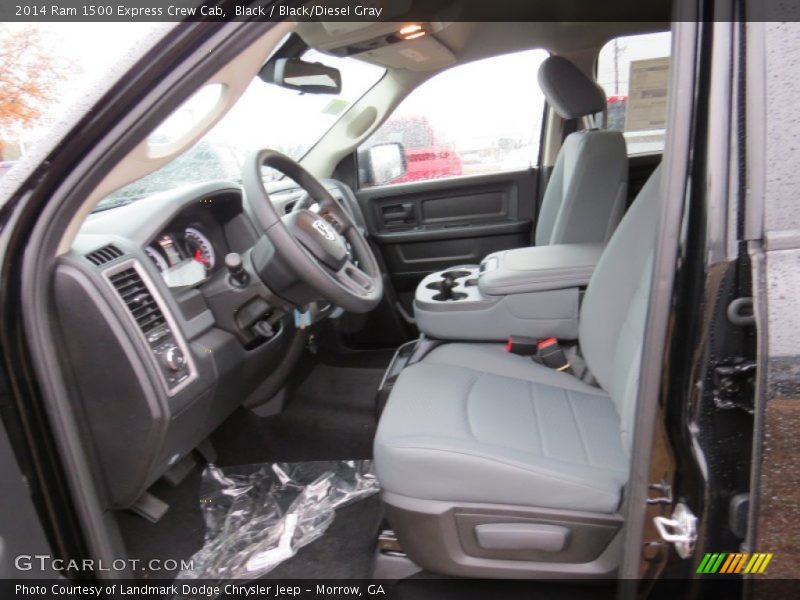 Black / Black/Diesel Gray 2014 Ram 1500 Express Crew Cab