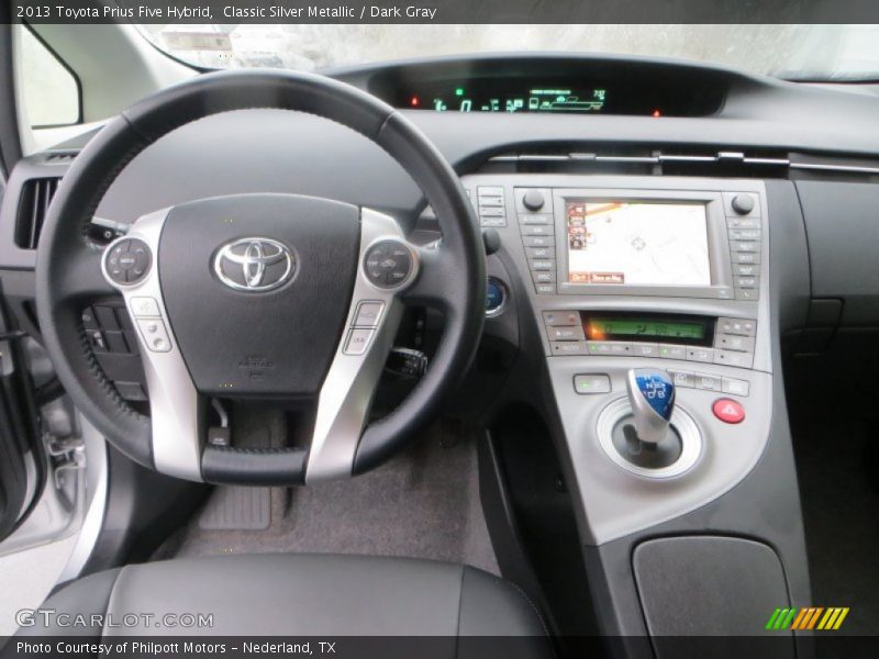 Classic Silver Metallic / Dark Gray 2013 Toyota Prius Five Hybrid
