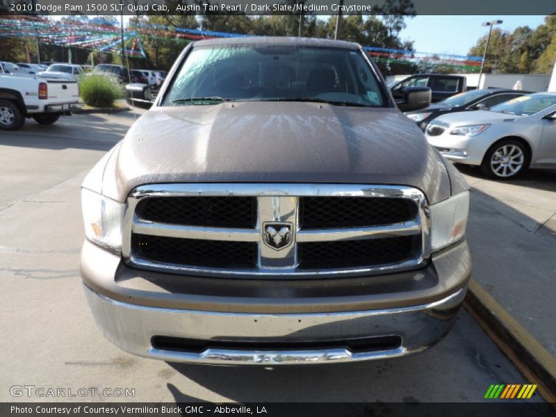 Austin Tan Pearl / Dark Slate/Medium Graystone 2010 Dodge Ram 1500 SLT Quad Cab