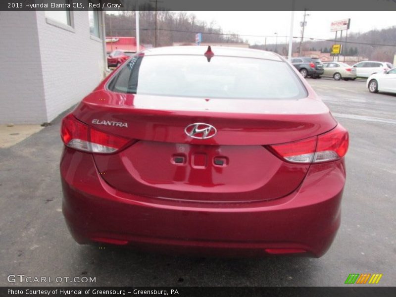 Red / Gray 2013 Hyundai Elantra GLS