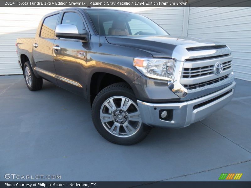 Magnetic Gray Metallic / 1794 Edition Premium Brown 2014 Toyota Tundra 1794 Edition Crewmax