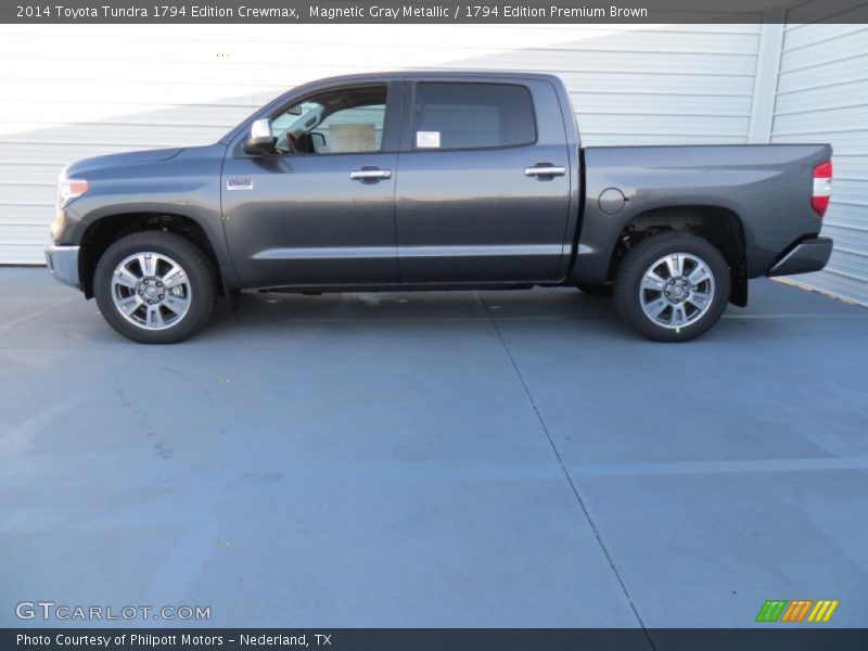 Magnetic Gray Metallic / 1794 Edition Premium Brown 2014 Toyota Tundra 1794 Edition Crewmax