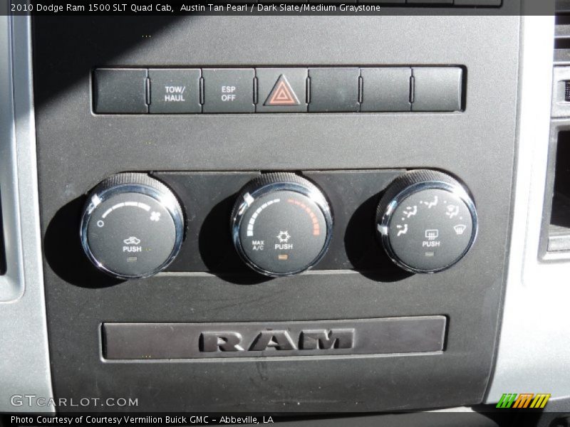 Austin Tan Pearl / Dark Slate/Medium Graystone 2010 Dodge Ram 1500 SLT Quad Cab