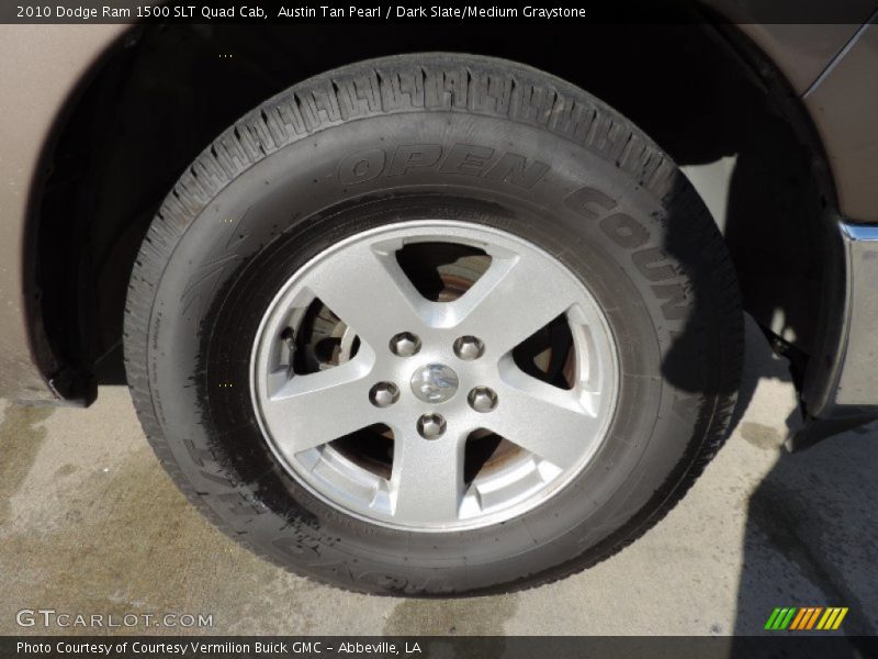 Austin Tan Pearl / Dark Slate/Medium Graystone 2010 Dodge Ram 1500 SLT Quad Cab