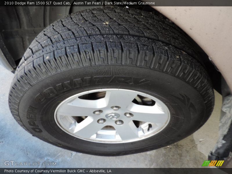 Austin Tan Pearl / Dark Slate/Medium Graystone 2010 Dodge Ram 1500 SLT Quad Cab