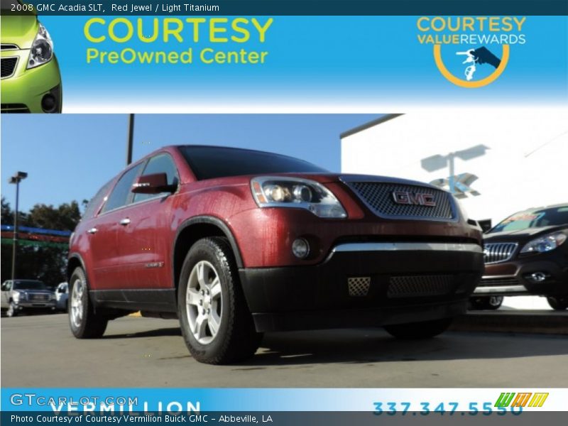 Red Jewel / Light Titanium 2008 GMC Acadia SLT