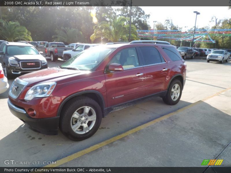 Red Jewel / Light Titanium 2008 GMC Acadia SLT