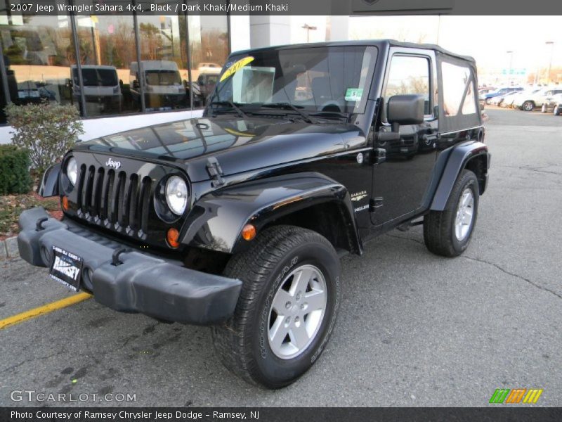 Black / Dark Khaki/Medium Khaki 2007 Jeep Wrangler Sahara 4x4