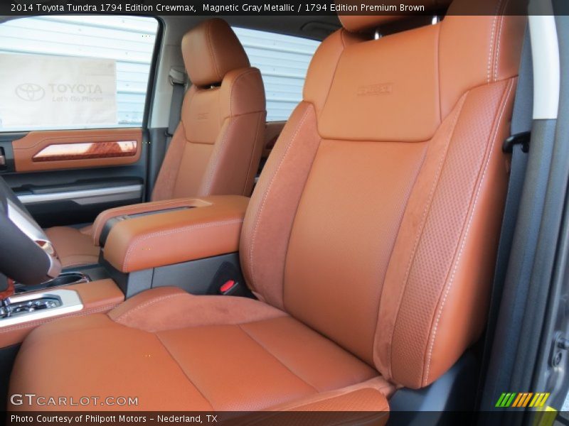 Front Seat of 2014 Tundra 1794 Edition Crewmax