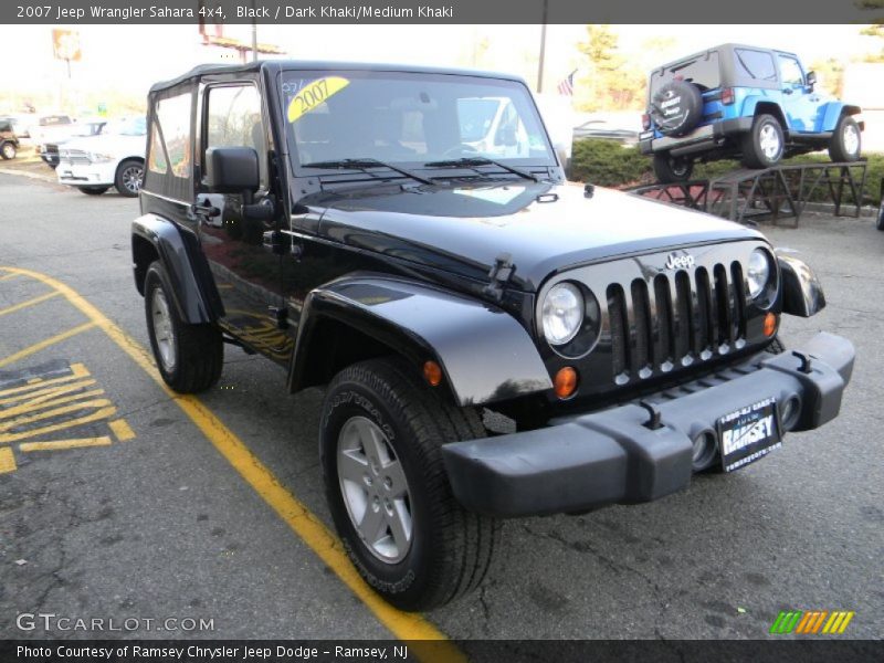 Black / Dark Khaki/Medium Khaki 2007 Jeep Wrangler Sahara 4x4