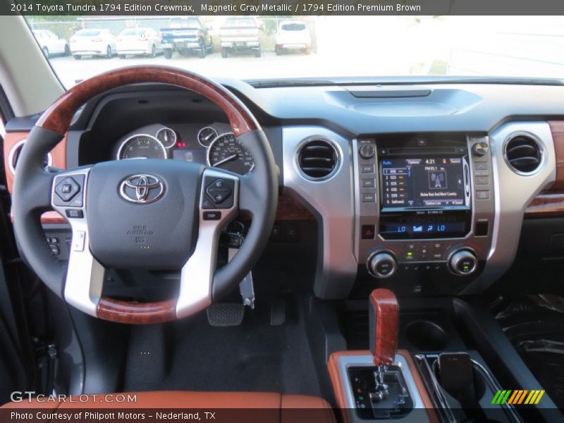 Magnetic Gray Metallic / 1794 Edition Premium Brown 2014 Toyota Tundra 1794 Edition Crewmax