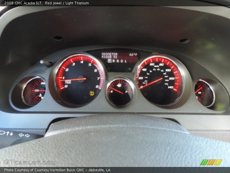 Red Jewel / Light Titanium 2008 GMC Acadia SLT