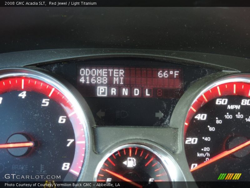 Red Jewel / Light Titanium 2008 GMC Acadia SLT