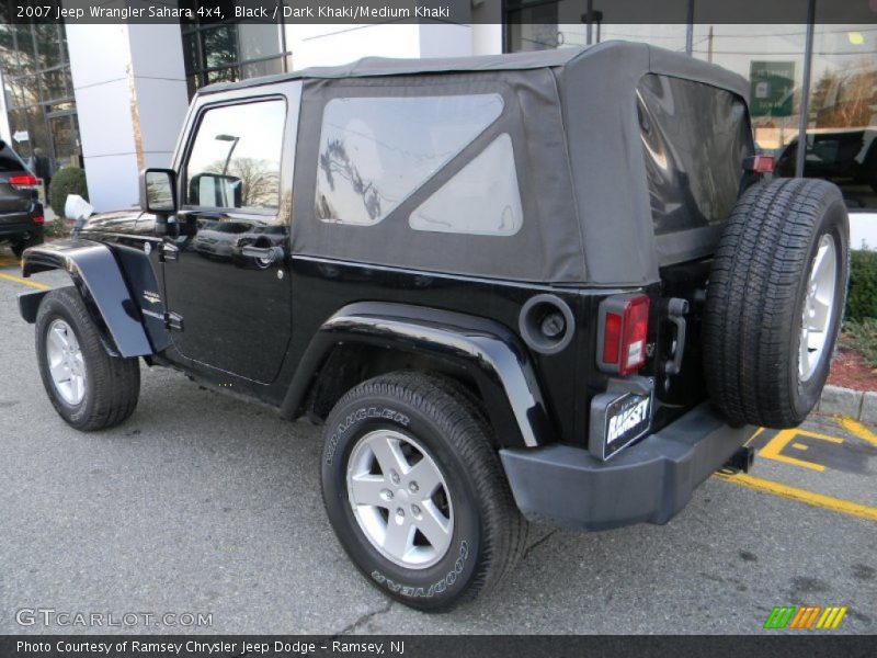 Black / Dark Khaki/Medium Khaki 2007 Jeep Wrangler Sahara 4x4
