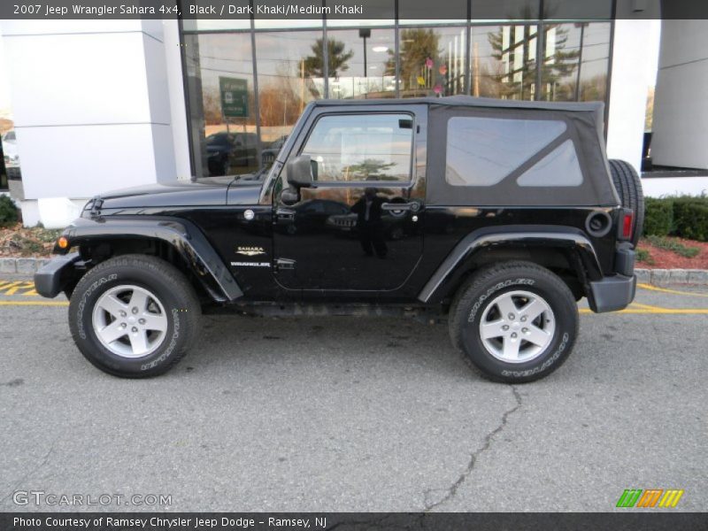 Black / Dark Khaki/Medium Khaki 2007 Jeep Wrangler Sahara 4x4