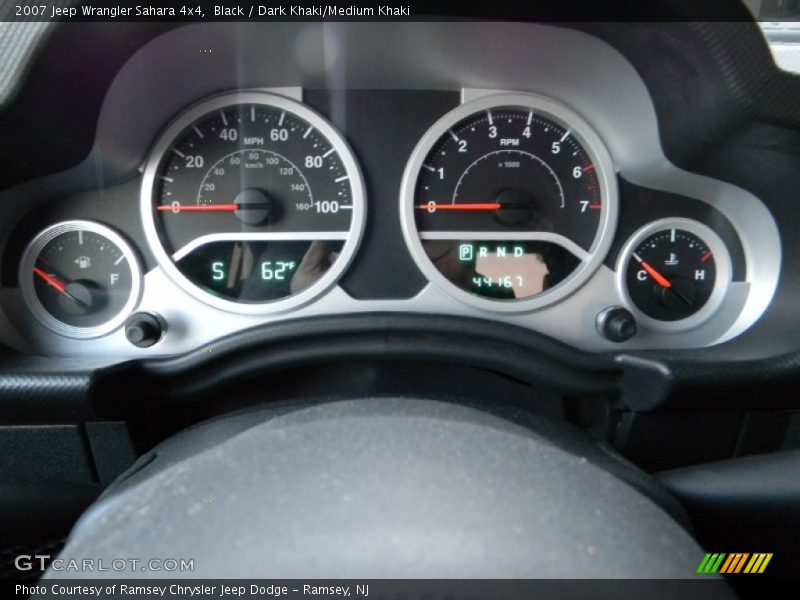 Black / Dark Khaki/Medium Khaki 2007 Jeep Wrangler Sahara 4x4