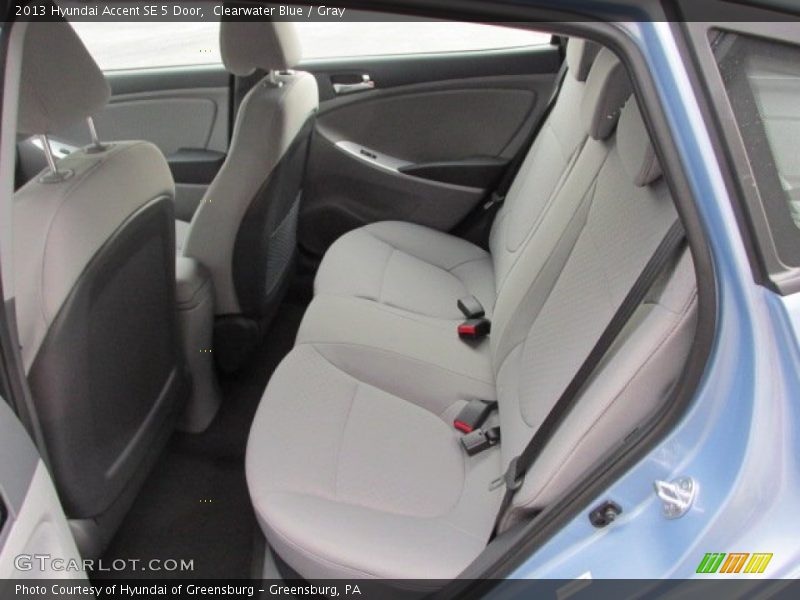 Clearwater Blue / Gray 2013 Hyundai Accent SE 5 Door