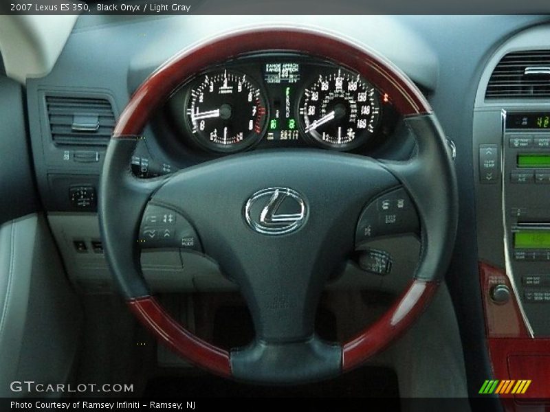 Black Onyx / Light Gray 2007 Lexus ES 350