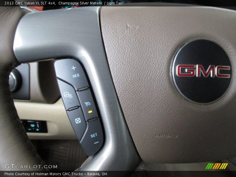 Champagne Silver Metallic / Light Tan 2013 GMC Yukon XL SLT 4x4