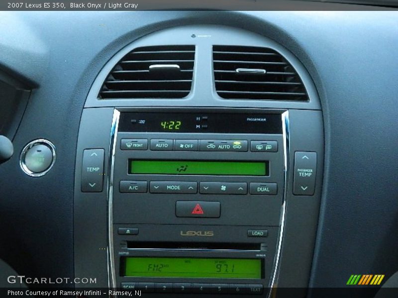 Black Onyx / Light Gray 2007 Lexus ES 350