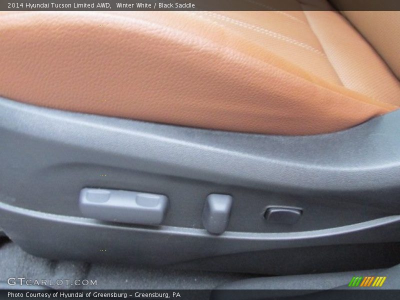 Winter White / Black Saddle 2014 Hyundai Tucson Limited AWD
