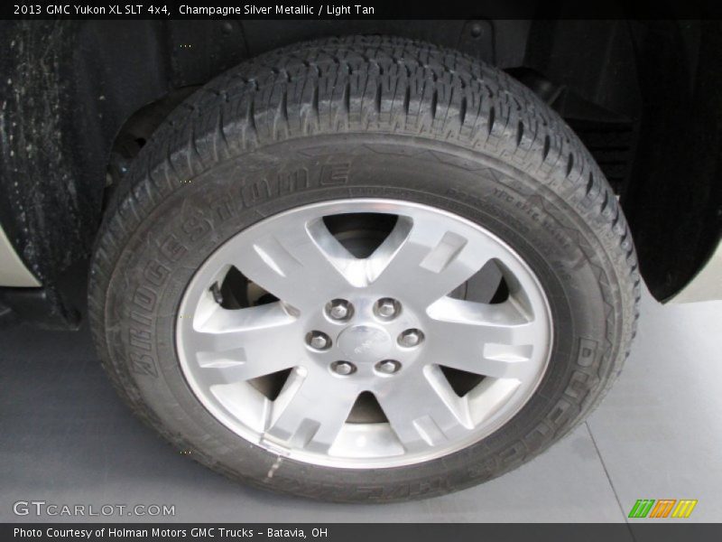 Champagne Silver Metallic / Light Tan 2013 GMC Yukon XL SLT 4x4