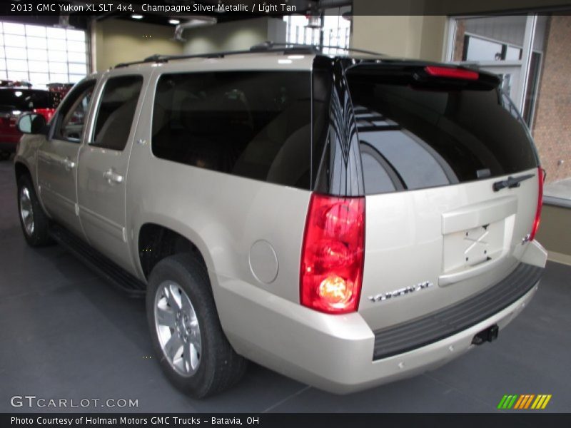 Champagne Silver Metallic / Light Tan 2013 GMC Yukon XL SLT 4x4