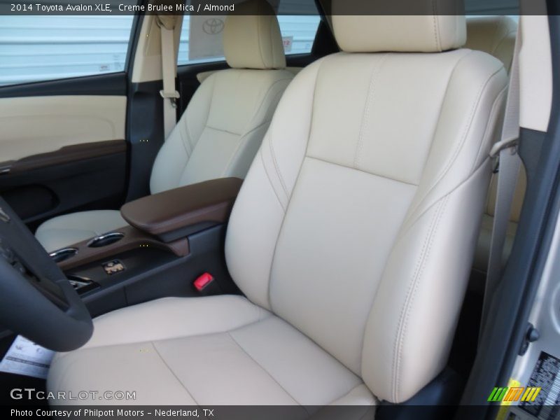 Front Seat of 2014 Avalon XLE