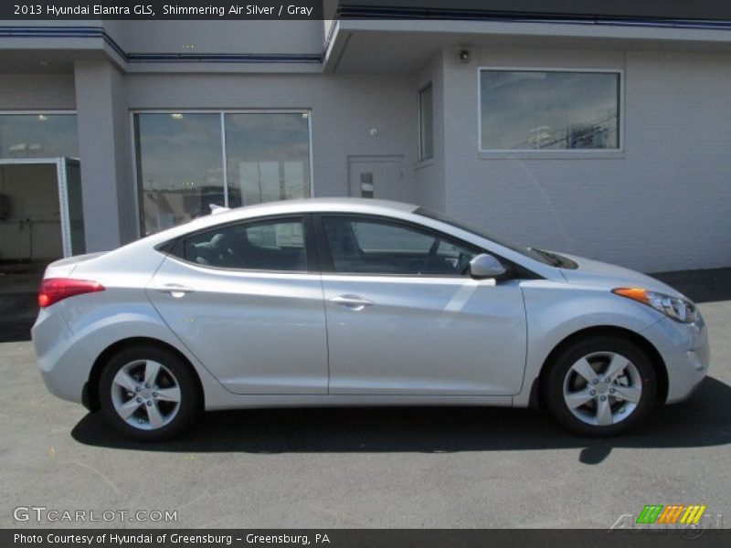 Shimmering Air Silver / Gray 2013 Hyundai Elantra GLS