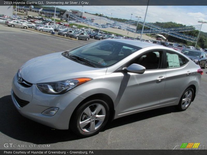 Shimmering Air Silver / Gray 2013 Hyundai Elantra GLS